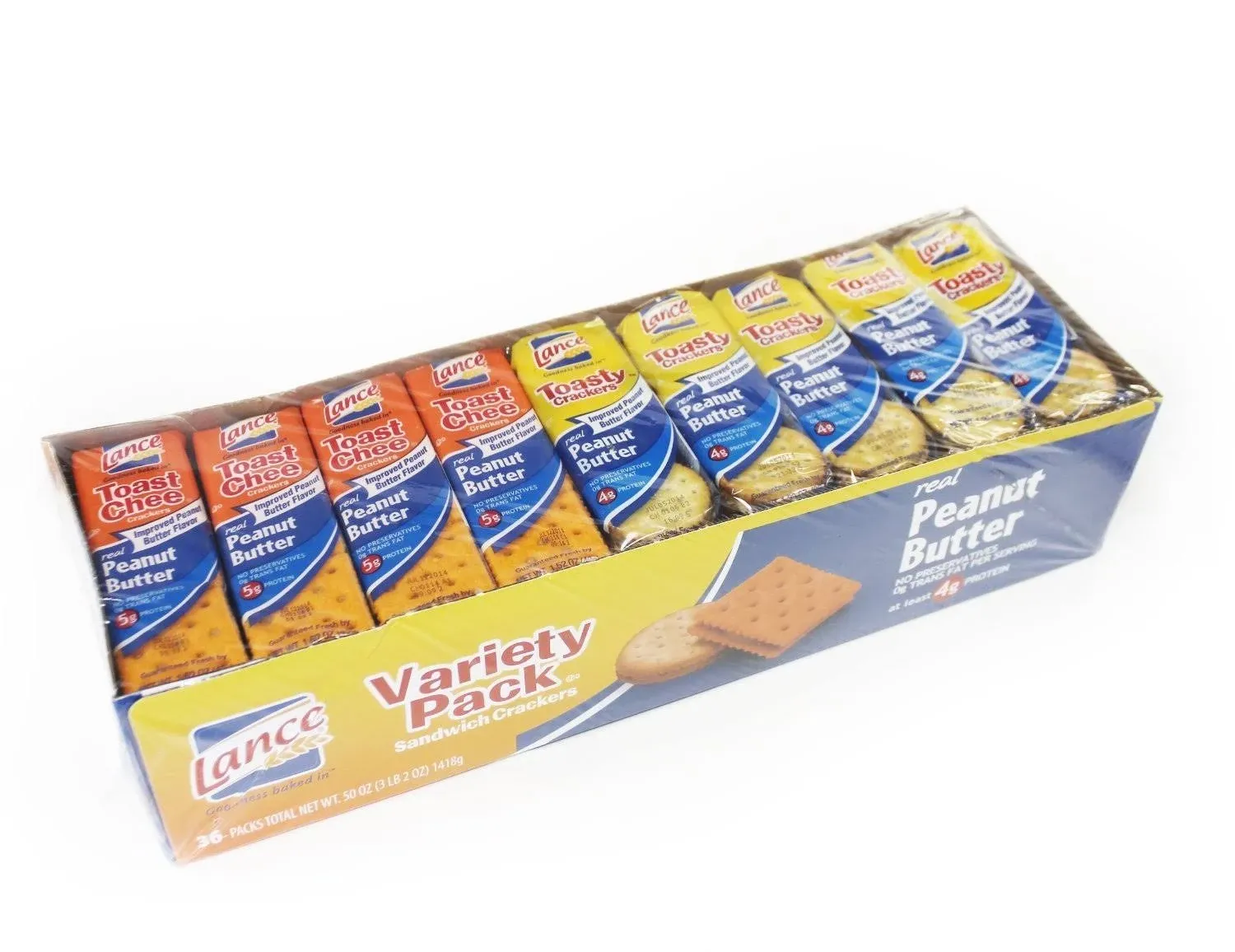 Lance ToastChee Crackers Variety Pack - 36 count