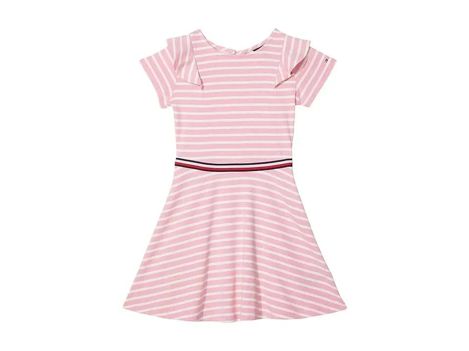 Tommy Hilfiger Girl's Short Sleeve Striped Dress