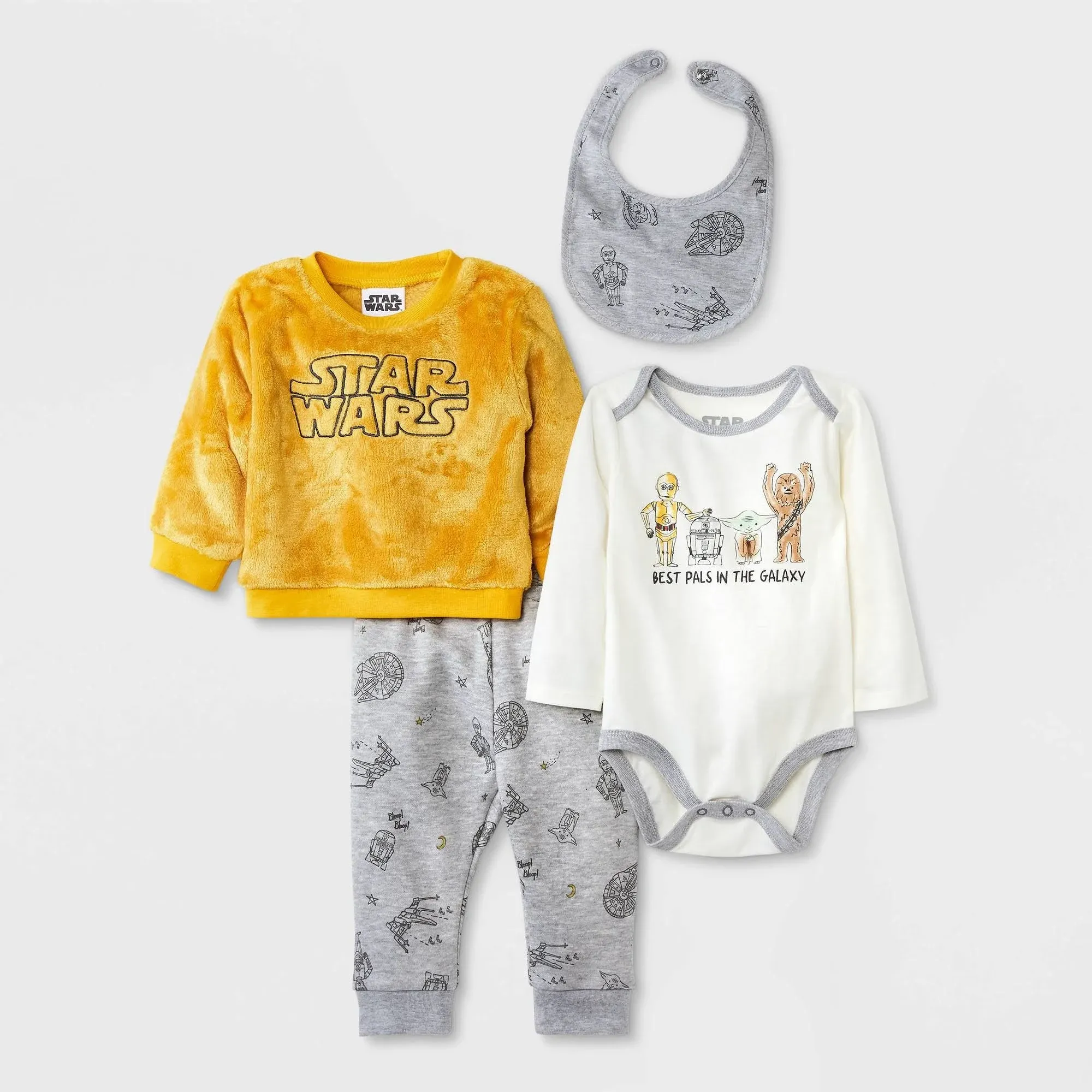 Baby Boys' Star Wars Top and Bottom Set - Yellow 12M