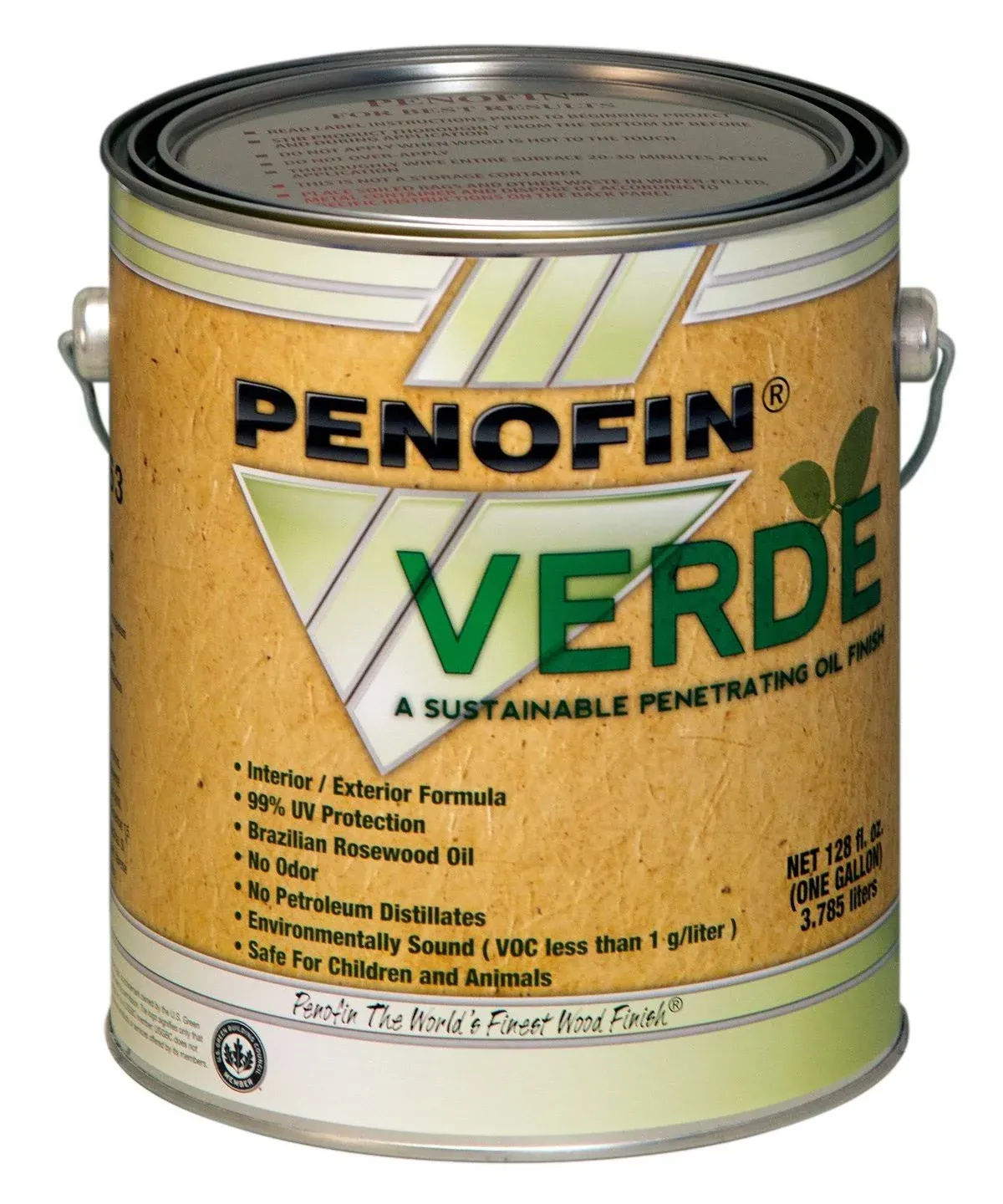 Ebony 733921700734 Penofin Verde Sustainable Wood Finish, 1-Gallon, Size, 128 Fl Oz