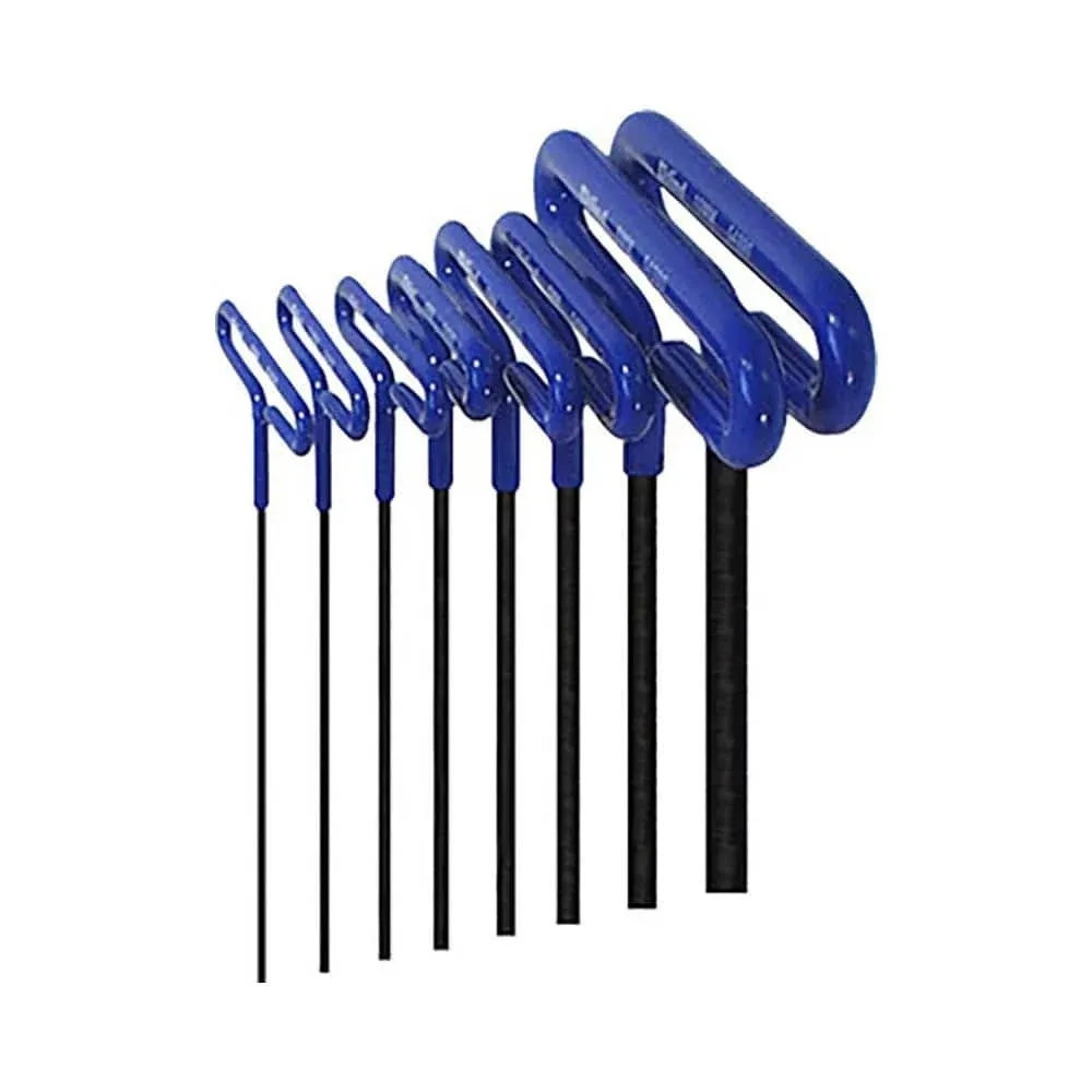 HEX KEY SET 8 PC T-HANDLE 6IN. METRIC 2-10MM CUSH Eklind Tool Company 55168