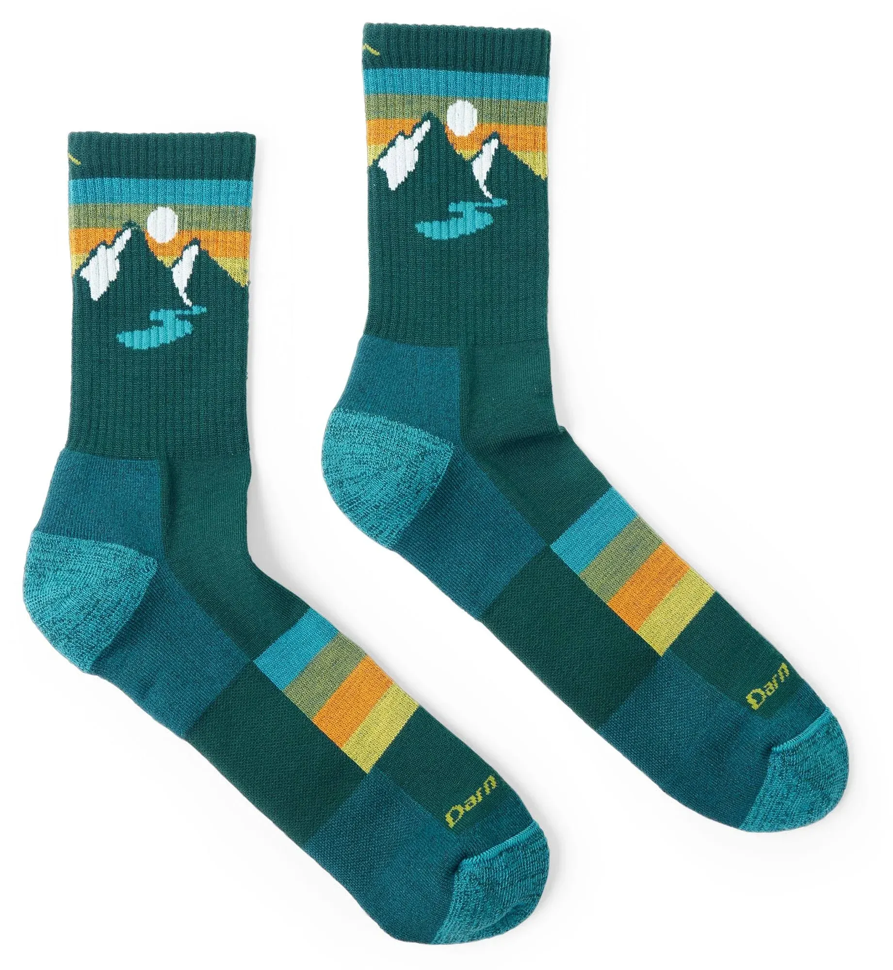 Darn Tough Sunset Ridge Micro Lightweight Hiking Crew Socks - Bottle | Stan's Fit For Your Feet