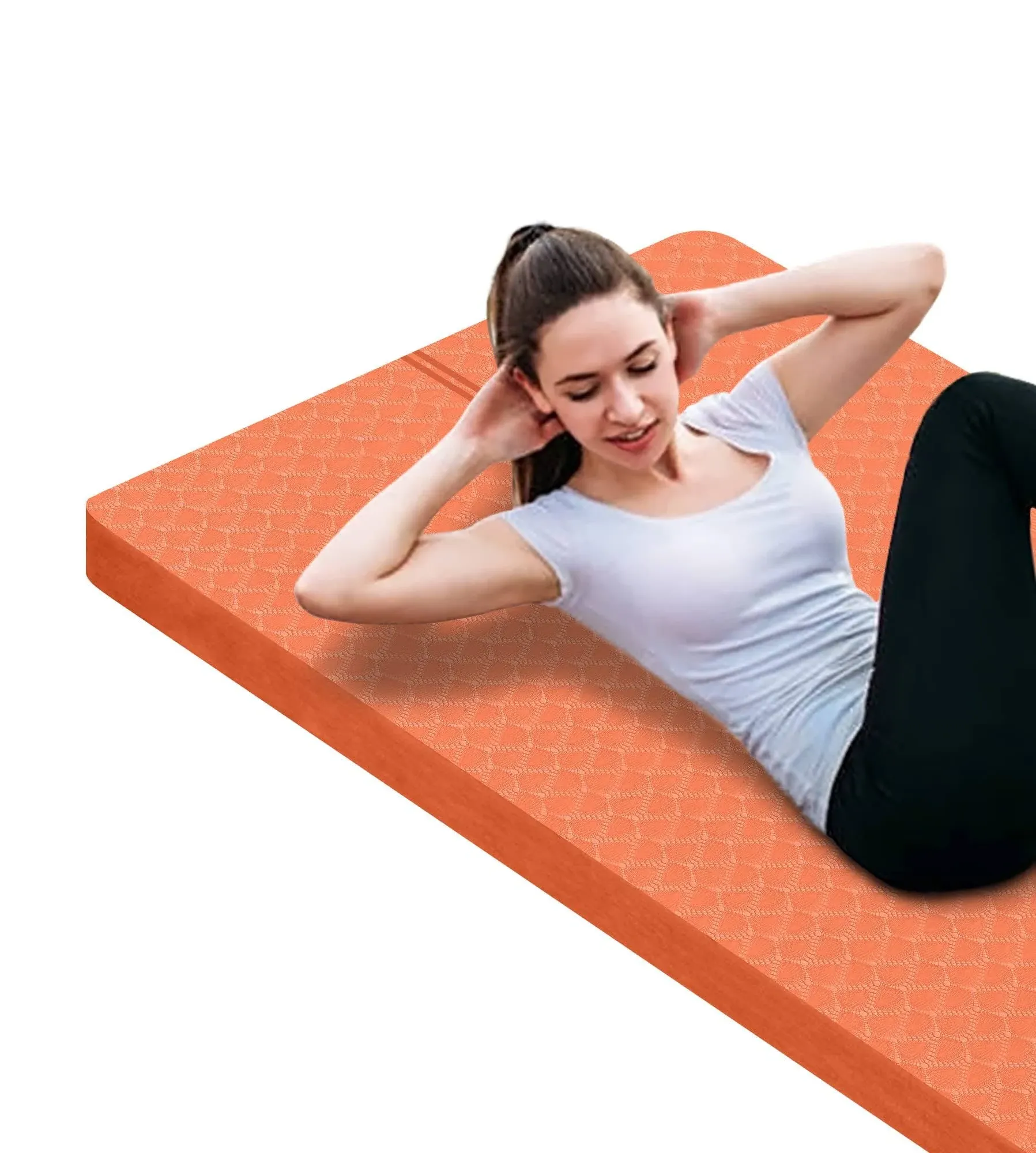 nuveti Large Exercise Mat - 15mm/20mm/30mm Thick Yoga Mat | Workout Mat for Fitness, Yoga, Pilates, Stretching & Floor Exercises for Women & Men with Free Carrying Bag