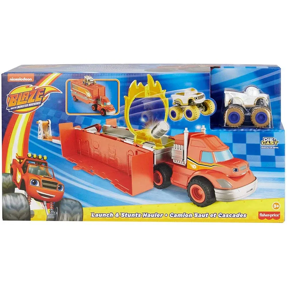 Fisher-Price Blaze &amp; The Monster Machines Launch Stunts Hauler Playset BRAND NEW