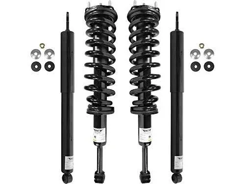 Marketplace Auto Parts Front and Rear Suspension Strut Coil Spring and Shock Absorber Assembly Kit