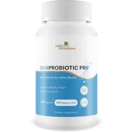 Skin Probiotic Pro - Support Healthy Skin from the Inside Out with a Probiotic Skin Health Support - Help Support Decreased Blemishes, Pimples, Redness - Probiotics for Hydrated & Healthy Looking Skin