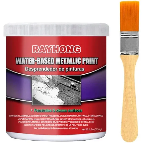 Water-Based Metal Rust Remover,Car Chassis Derusting,Multi-Functional Car Metallic Paint Anti-Rust Chassis Universal Rust Converter Gel with Brush