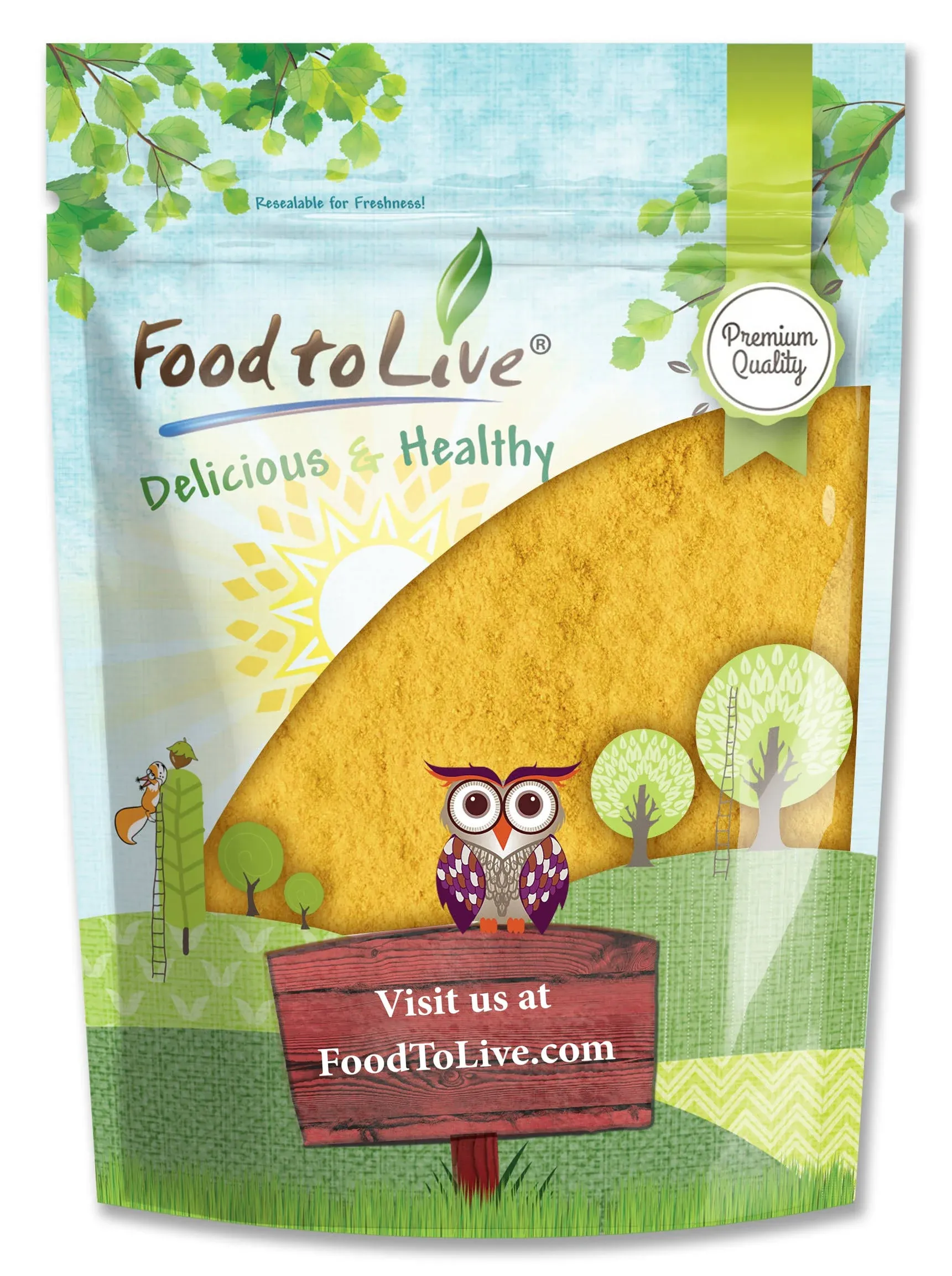 Food to Live Organic Mango Powder, 1 Pound - Non-GMO, Made from Raw Dried Fruit, Unsulfured, Vegan, Bulk, Great for Baking, Juices, Smoothies, Yogurts, Contains Maltodextrin, No Sulphites