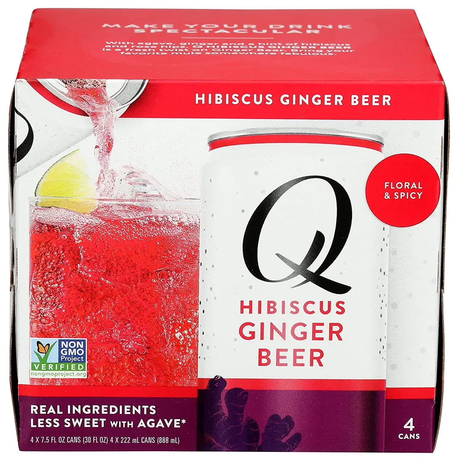 Q Mixers Hibiscus Ginger Beer Premium Cocktail Mixer