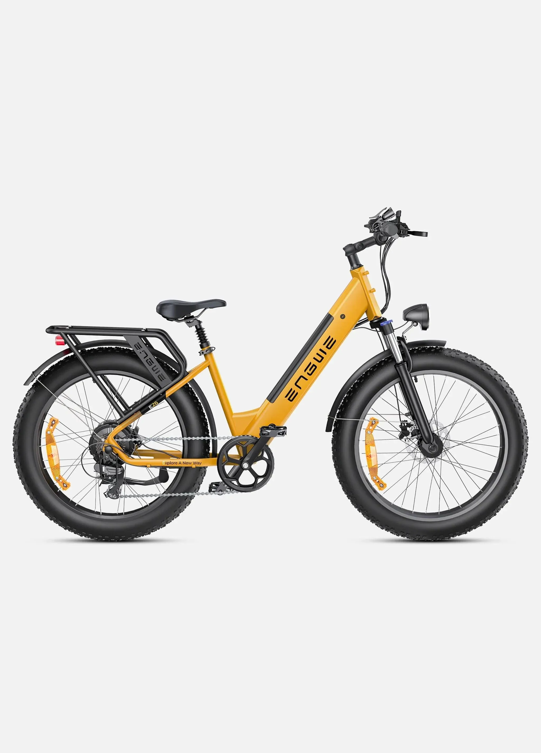 ENGWE E26 1000W Electric Bike for Adults, 26" *4.0" Fat Tire E-Bike with 48V 16Ah Removable Lithium-Ion Battery, Range 87Miles 28MPH 7 Gears Commuting Mountain Ebike