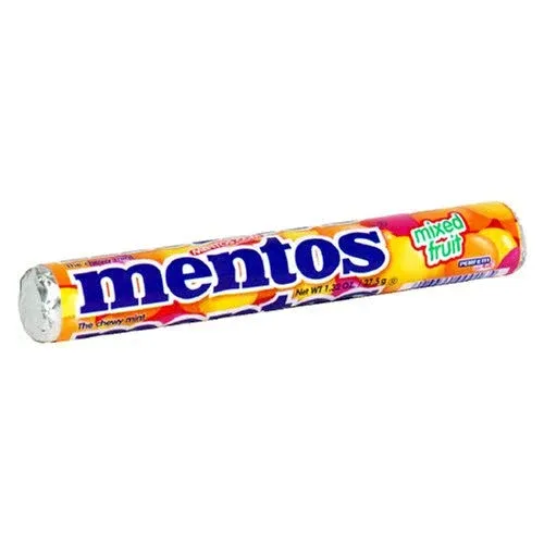 Mentos Fruit Candy, 1.32-Ounce Rolls (Pack of 12)