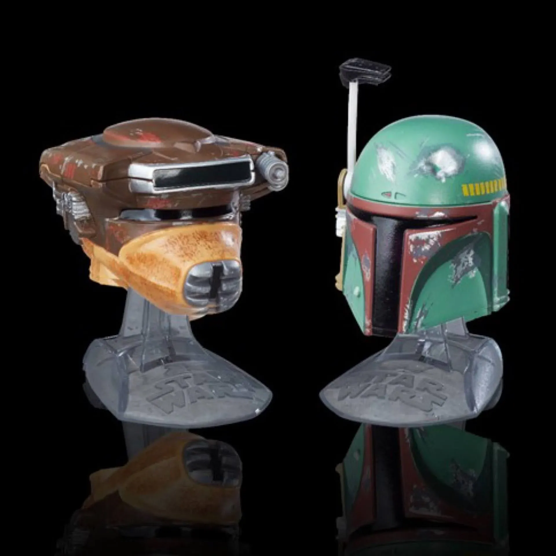 Star Wars Titanium Series Helmets 07 Princess Leia Organa Boushh Boba Fett NEW