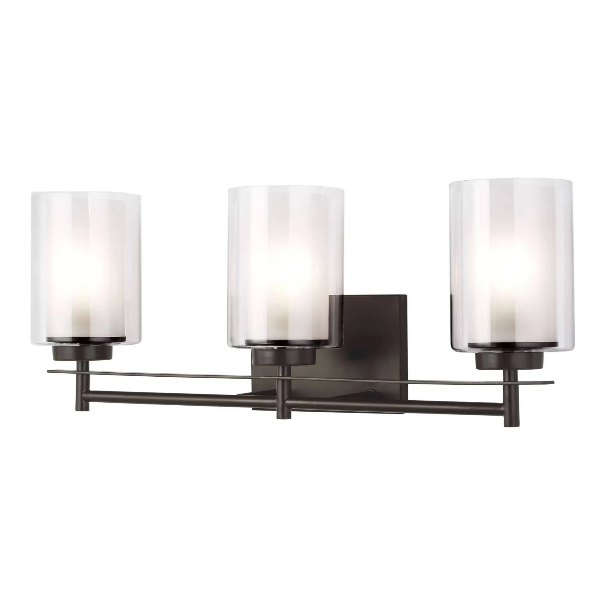 Generation Lighting 4437303-710 Elmwood Park Three - Light Wall/Bath Vanity Style Fixture, Bronze