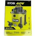 Ryobi RY40WD01B 40V 10 gal. Cordless Wet/Dry Vacuum (Tool Only)