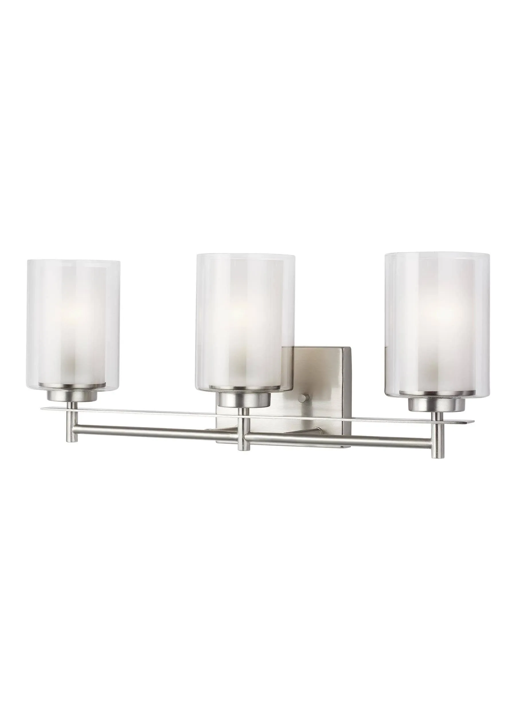 Generation Lighting - 4437303-962 - Three Light Wall / Bath - Elmwood Park - Brushed Nickel