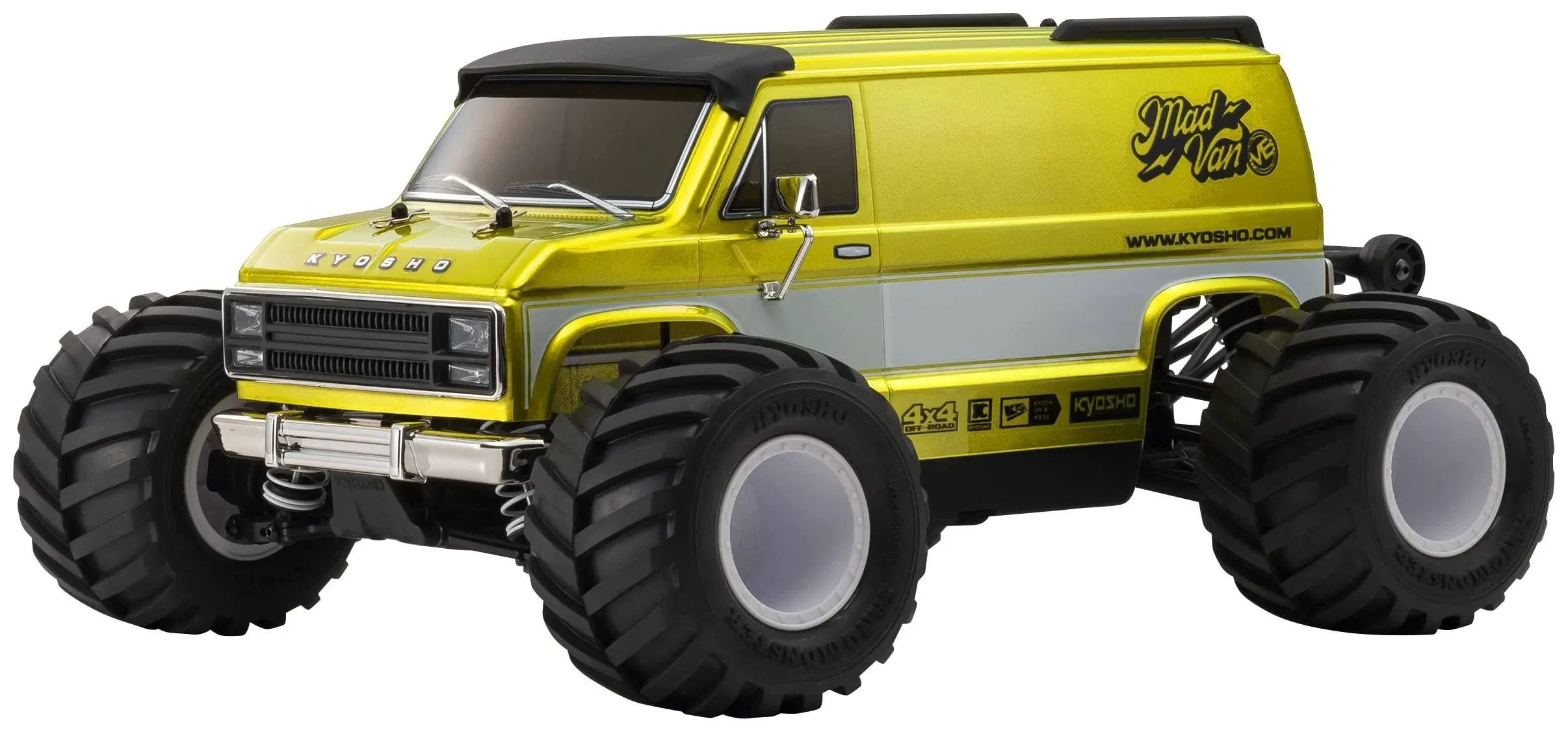 Kyosho Fazer Mk2 Mad Van 1/10 4WD Readyset Monster Truck (Yellow) 2.4GHz