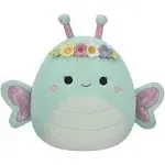 Squishmallows 8 inch Easter Reina The Butterfly with Flowers