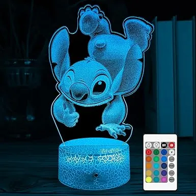 Stitch Gifts for KidsStitch Night Light with Remote &amp; Smart Touch7 Colors + 1...