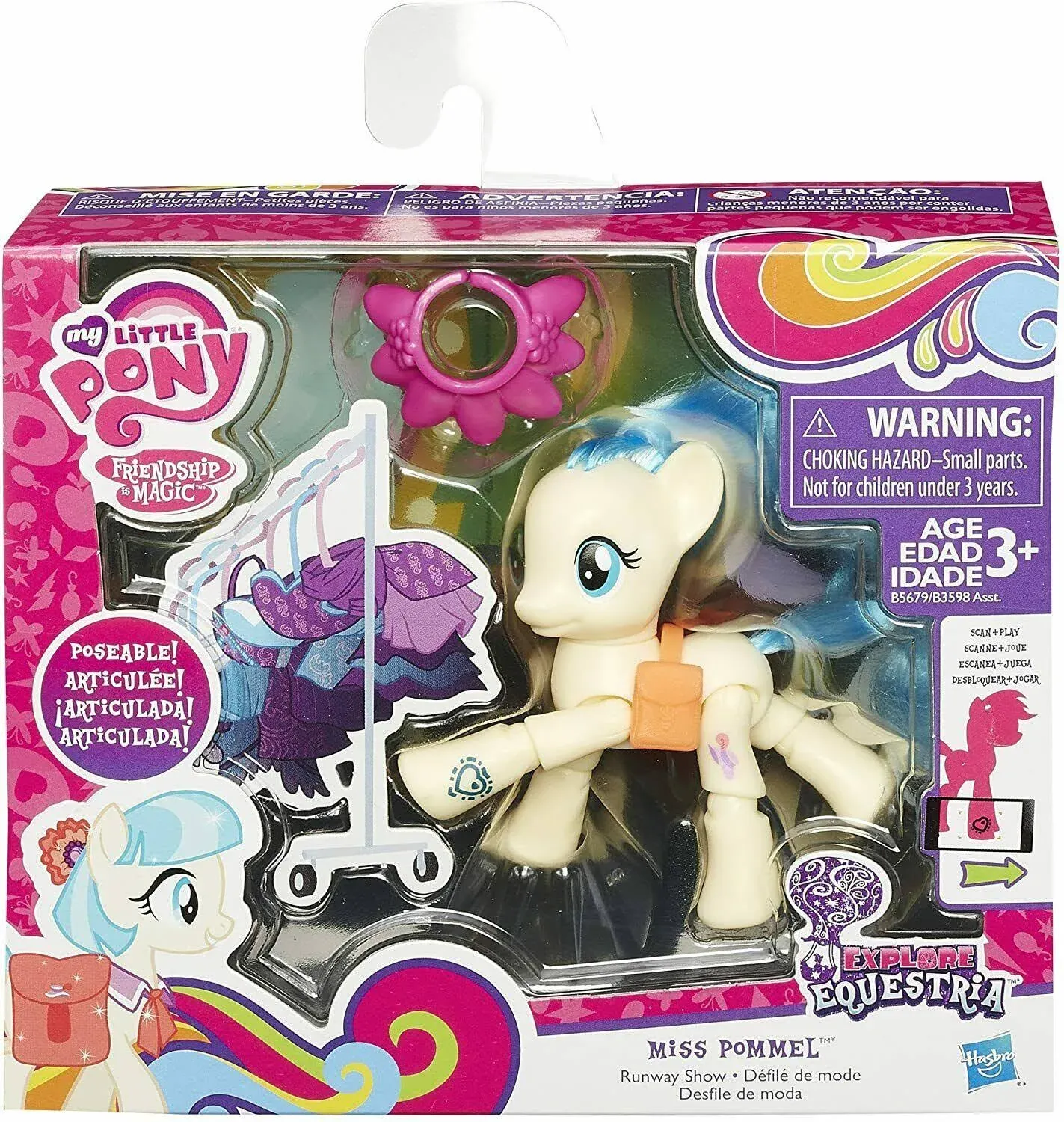 My Little Pony Miss Pommel Runway Show Explore Equestria Doll Figure Toy (g)