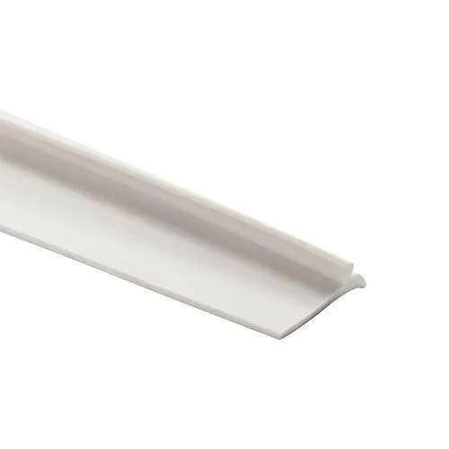 Rec Pro RV White Reverse Cove Molding | Indoor & Outdoor Use | Flexible | Can Stain or Paint (50')