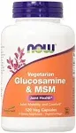 NOW Supplements, Glucosamine &amp; MSM (GreenGrown® Glucosamine), 240 Veg caps