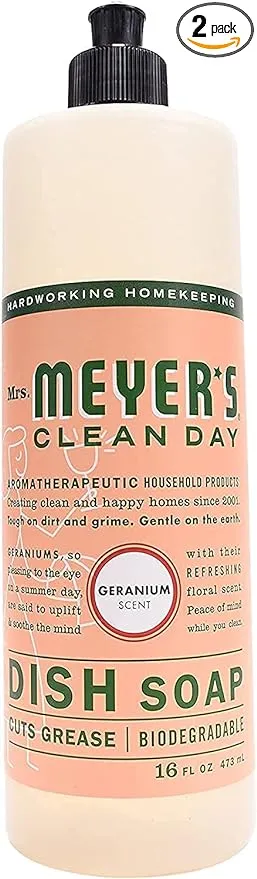 Mrs. Meyer&#039;s Clean Day 16 Oz. Compassion Flower Liquid Dish Soap 11383 Mrs.