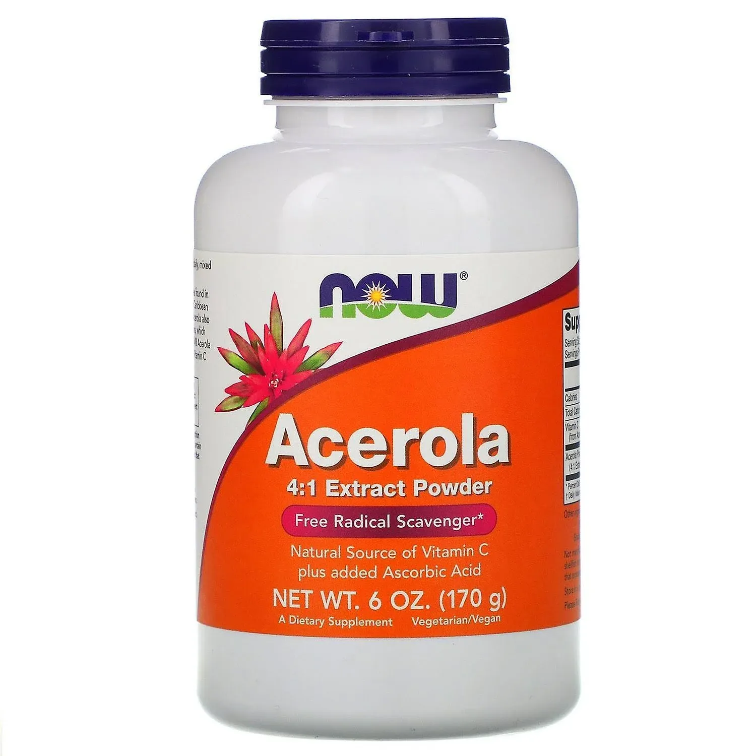 Now Foods Acerola 4: 1 Extract Powder 170 Gr