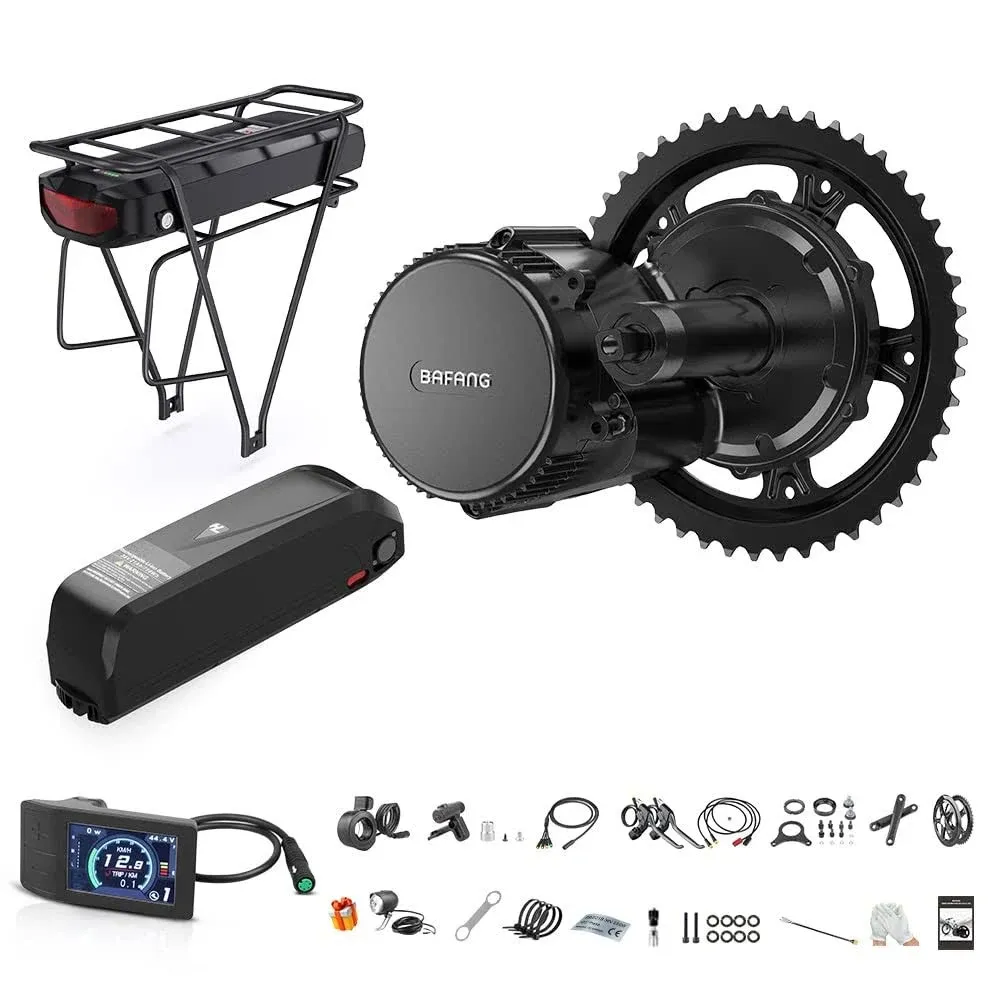 Bafang Mid Drive Kit, Ebike Conversion Kit with Battery BBS02 BBSHD 1000W 750W