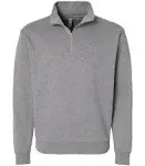 Next Level 9643 unisex Fleece Quarter-Zip - Heather Gray - XS