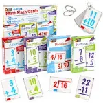 Regal Games - Four-Pack Variety Math Flash Cards - Addition, Subtraction, Multip