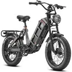 Juliet [2024 Latest] Electric Bike for Adults 1000W 48V 60Ah 100-200 Miles Long Range Electric Bicycle 20" Fat Tire Full Suspension E Bike Juliet Green