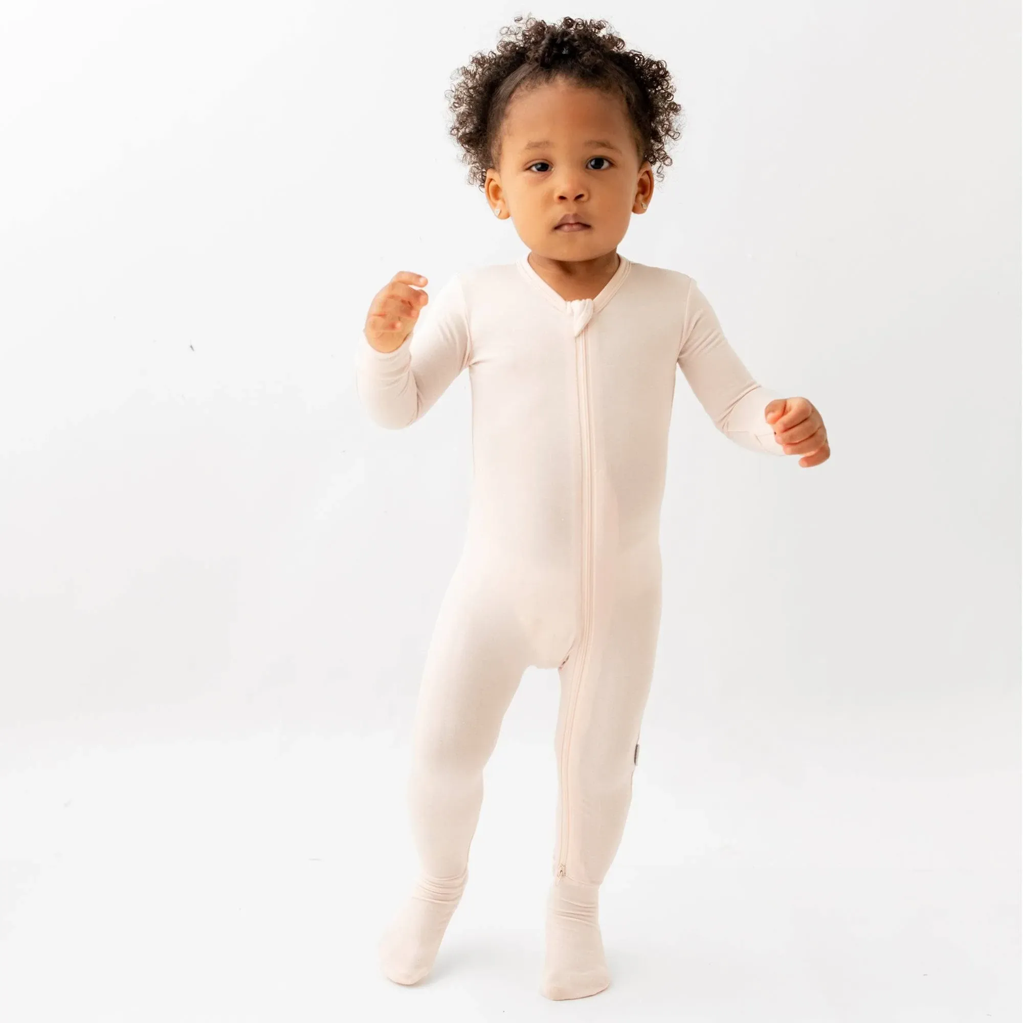 Soft Baby Bamboo Viscose Footie Pajamas, Zipper Closure, 0-24 Months