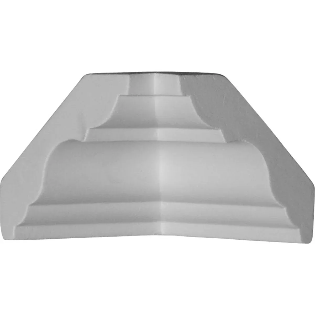 Ekena Millwork MIC03X03PA 3"P x 3"H Inside Corner for Palmetto Smooth Crown Moulding