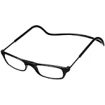 Clic Magnetic Reading Glasses (Long Temples), Computer Readers, Replaceable Lens, Original Long, (Black, 2.25 Magnification)