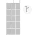 Cruise On Large Mesh Over Door Hanging Organizer 15 Pockets - White Cabin Org...