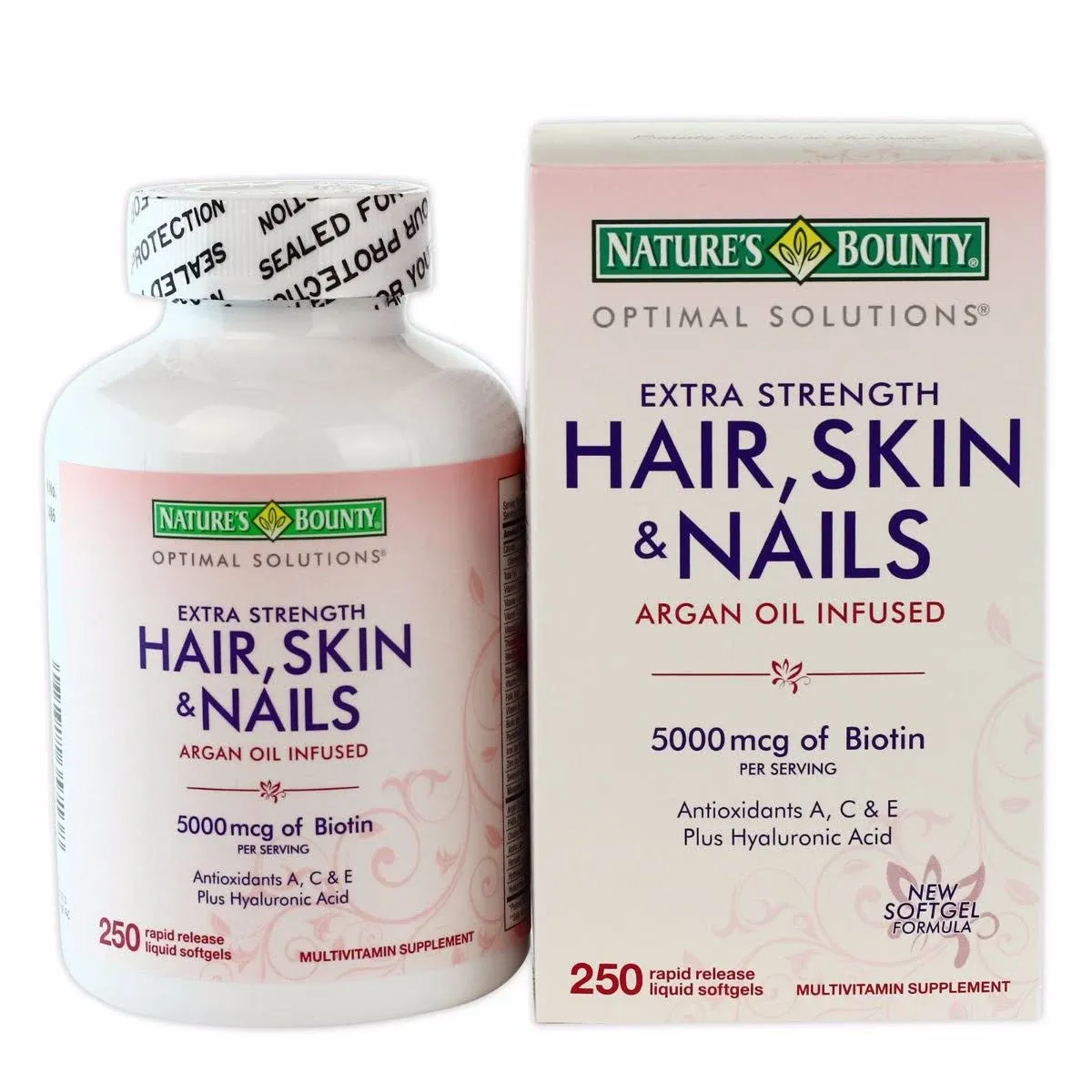 Nature's Bounty Hair Skin & Nails Softgels (250 ct)